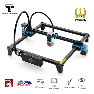 TwoTrees TTS-55 PRO/TTS-10 PRO CNC Gravador A Laser Com Wifi Offline Controle 40/80W Máquina De Gravura A Laser Poderosa 450 ± 5nm Luz Azul CNC Máquina