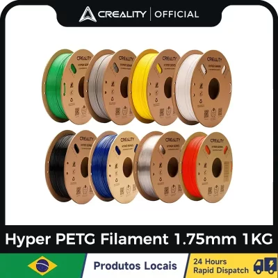 Filamento Creality Hyper PETG 1,75 mm de alta velocidade 50-300 mm/s 1 kg/carretel Diâmetro do filamento Hyper PETG ± 0,05 mm para impressora 3D K1 Max