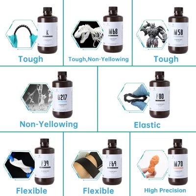 Resione 1kg abs como impressora 3d resistente resina fotopolímero uv para elegoo anycubic resina 3d fóton resina líquida