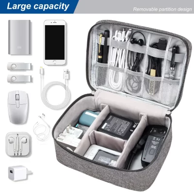 Bolsa de armazenamento digital portátil, dispositivo usb, à prova d'água, organizador de cabos, dispositivos eletrônicos, acessórios, pacote de suprimentos