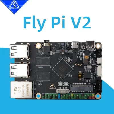 Mellow fly pi v2 com utoc 40pin gpio expansível emmc para diy klipper i3 corexy peças de impressora 3d substituir raspberry pi voron2.4