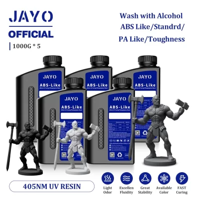 Jayo padrão/abs-como/rescoridade/como resina pa 5kg 395-405nm resina rápida de fotopolímero de cura uv para impressora 3d lcd/dlp/sla
