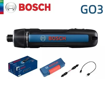 Conjunto de chave de fenda elétrica bosch go 3,6v 5nm, mini furadeira manual sem fio, chave de fenda recarregável, ferramenta elétrica multifuncional bosch