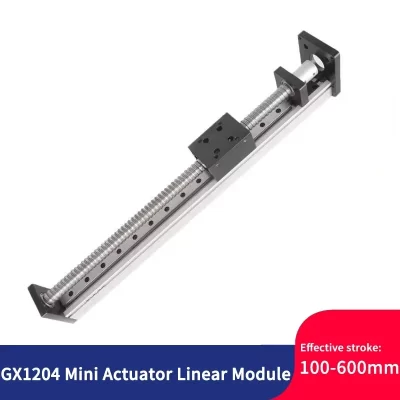 Módulo de mesa deslizante móvel elétrica, curso de 100mm-600mm, trilho sfu1204, parafuso esférico, cruz, guia de palco linear, plataforma cnc
