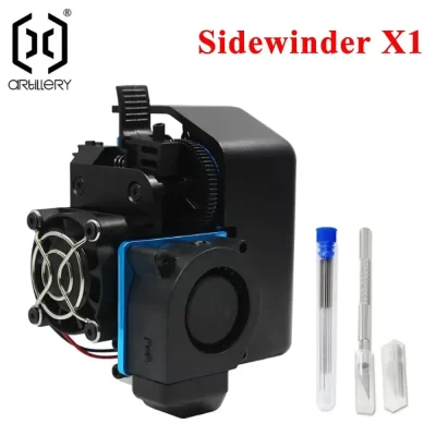 Extrusora de impressora 3D é silenciosa e fácil de instalar. Adequado para ArtillerySidewinder X1 e Genius e Horn