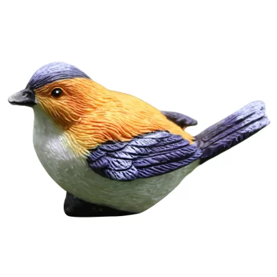 Estátuas de jardim quintal ornamento resina pássaro ornamento estátua animal diy escultura decoração da árvore ao ar livre ornamento do jardim