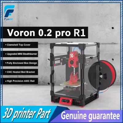 FYSETC Voron V0.2 Pro R1 Corexy Kit completo atualizado para impressora 3D com painéis fechados e peças impressas Impresora 3D Voron 0.2