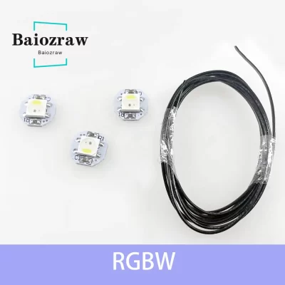 Baiozraw NeoPixel RGBW Mini Botão PCB 1M 30AWG PTFE Cabos para Voron 2.4 Voron Trident StealthBurner Extrusora impressora 3D