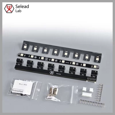 Seleadlab ercf v2 atualização pcb interruptor de limite endstop pcb rgb led 8 cores coelho 2.0 enigmed coelho neopixels interruptor para impressora 3d
