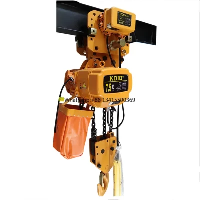 talha elétrica baixa da corrente da sala de cabeça de 220v 250kg 7,50 toneladas 5 toneladas 1,5 toneladas talha elétrica da corrente 2 toneladas