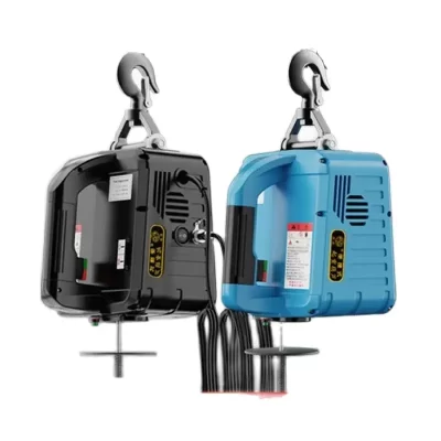 220v 1500w household interior pequeno guindaste grua de controle remoto sem fio guindaste talha de fio corda elétrica talha de alumínio do escudo