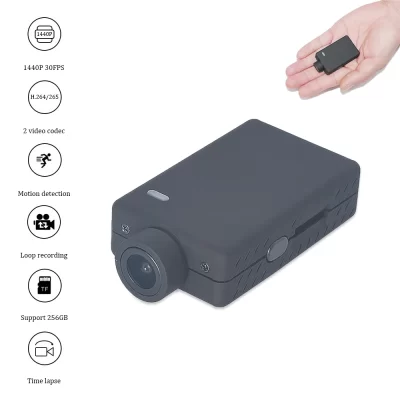 Mobius Mini 2 (MM02) Lente A/B 1440P 30fps HD Câmera de ação Esporte DashCam Capacete Bolso Filmadora Detecção de movimento 23g