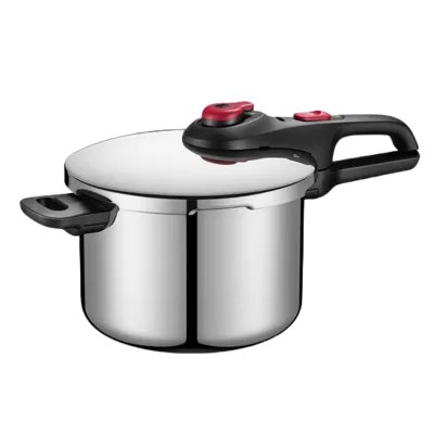 Panela de pressão pesada em aço inoxidável 304, grande capacidade, à prova de explosão, adequada para fogões de indução e fogões a gás, 6L
