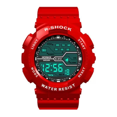 Esporte ao ar livre relógio masculino multifuncional tela grande led eletrônico à prova dwaterproof água luminosa militar digital relógios de pulso reloj hombre