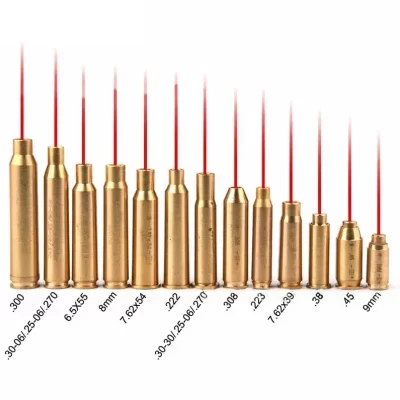 Mira laser vermelha tática para 9mm 7.62x39mm 7mm 223rem 8mm 7.62x54mm colimador laser de caça com bateria