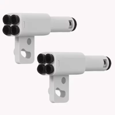 Peça de impressora 3d 4-em-1 ptfe adaptador material porta de expansão de tubo ams conectar 4 módulos de alimentação para buambulab x1/p1 x1c p1s p1p