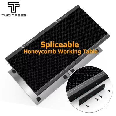 TWO TREES 2 in1 Upgraded Spliceable Honeycomb Working Table Área de entalhe extragrande Painel Honeycomb para máquina de gravação a laser