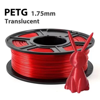 250g 500g 1kg petg impressora 3d filamento consumíveis transparente vermelho 1.75mm materiais de impressão 3d para petg material impressora 3d