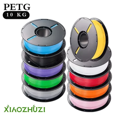Xiaozhuzi-filamento 3d pla/petg/ 1.75mm 10 rolo 10kg, filamento de impressora 3d para impressora 3d