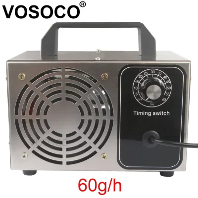 Vosoco 60 g/h gerador de ozônio portátil ozonizador purificador de ar mais limpo esterilizador tratamento remoção formaldeído máquina de ozônio