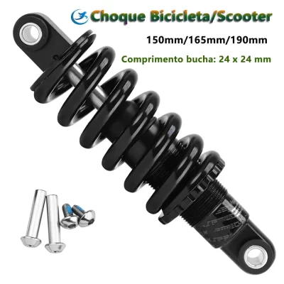 Amortecedor Traseiro MTB, 150mm 165mm 190mm Suspensão de Mola de Bicicleta, para Cadeira de Rodas Mountain Bike E-Bike