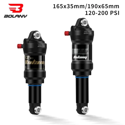 Bolany mtb amortecedor traseiro de ar 165x35mm 190x65mm mountain bike suspensão a ar amortecedor hidráulico peças da bicicleta downhill