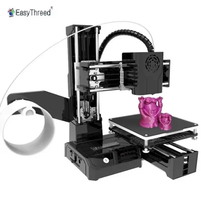 Easythreed impressora 3d k9 fácil de usar placa-mãe de impressão de um clique com plataforma de construção magnética mini impressora de mesa k7 para iniciante