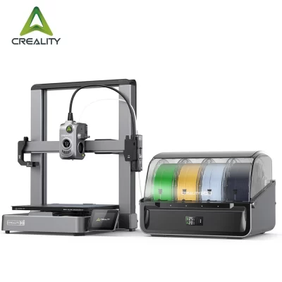 Creality hi combo impressora 3d impressão multicolorida 4x cfs sistema de filamento anti-umidade núcleo de nivelamento automático xz movimento 500mm velocidade