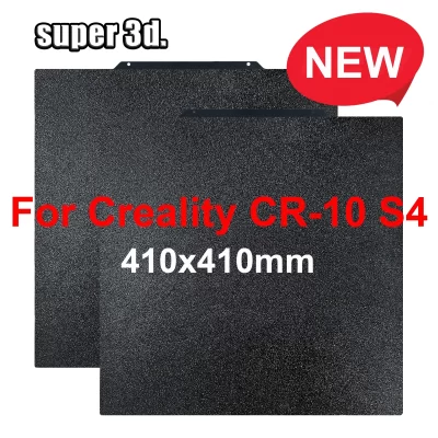 Atualizar 410*410mm mola removível placa pei de aço cama aquecida textura placa de construção suave para CR-10S4 peça impressora 3d lado duplo
