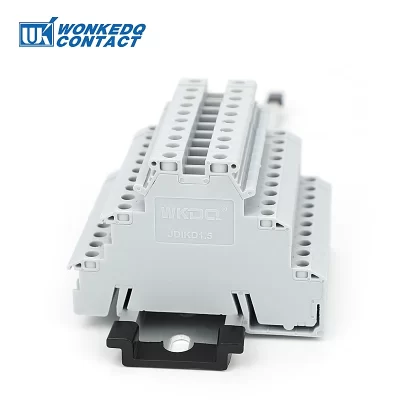 10 peças dokd 1.5 conector de parafuso de sensor de 3 níveis 2.5 mm2 trilho din elétrico de 6 condutores triplo bloco terminal de três níveis dokd1.5