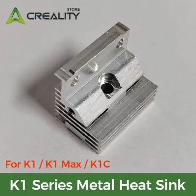 Creality radiador original série k1, dissipador de calor de metal para impressora 3d k1/k1 max/k1c, 1 peça, acessórios de impressora 3d