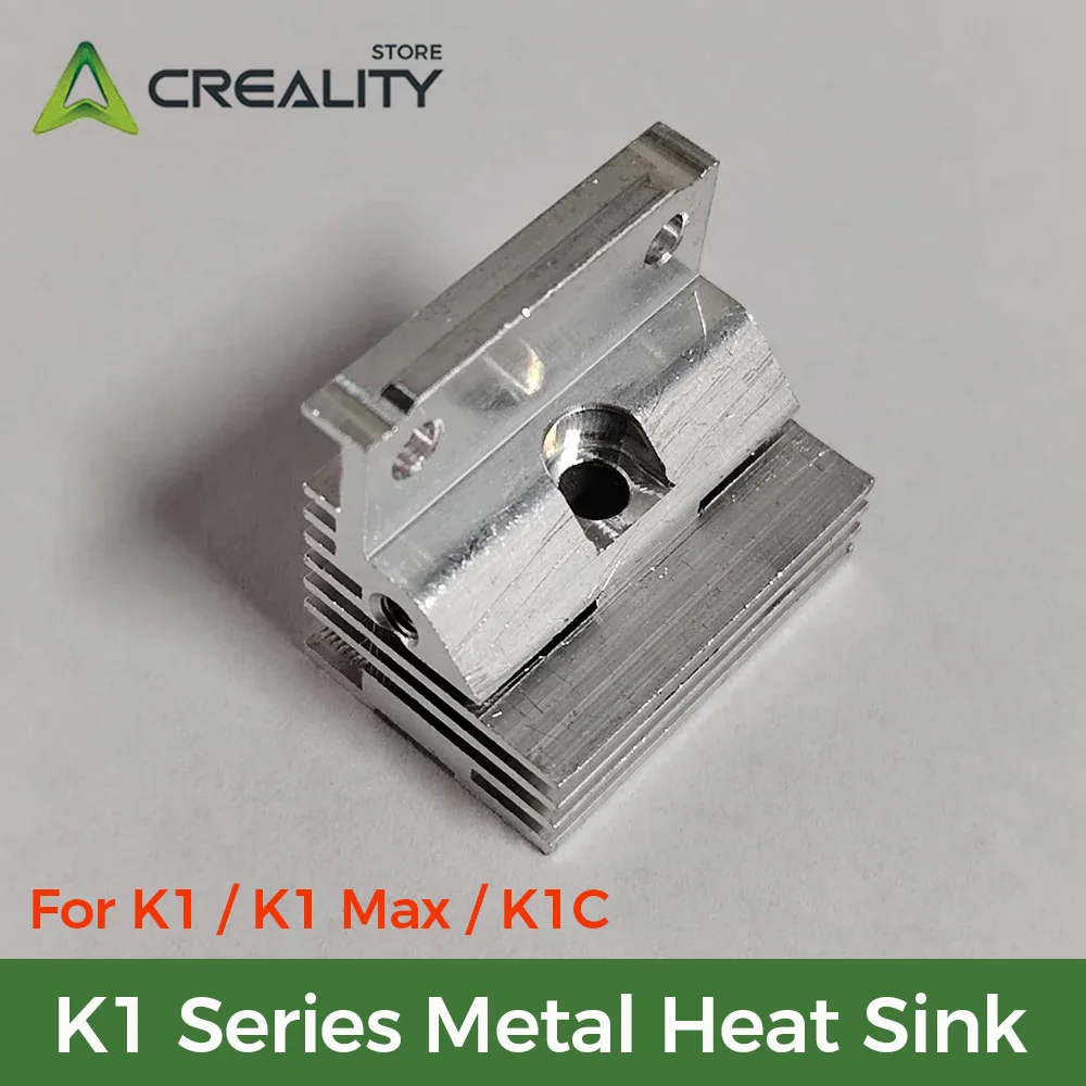 Creality radiador original série k1, dissipador de calor de metal para impressora 3d k1/k1 max/k1c, 1 peça, acessórios de impressora 3d