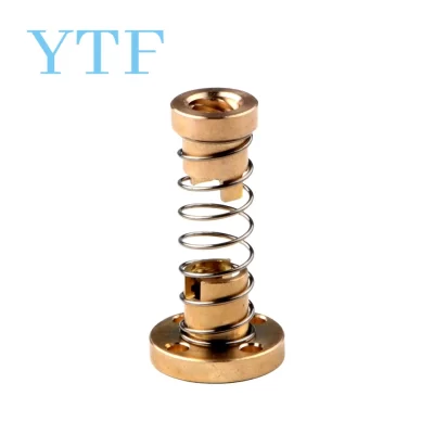 T8 Parafuso de chumbo Anti Backlash Porca de Mola Carregada para Eliminação de Lacuna Lead2mm/4mm/8mm para haste rosqueada Acme DIY CNC 3D peças de impressora