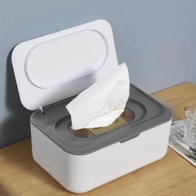 Caixa de tecido molhado dispensador de papel portátil com tampa caixa de armazenamento de tecido titular à prova de poeira organizador do carro do bebê guardanapo quente