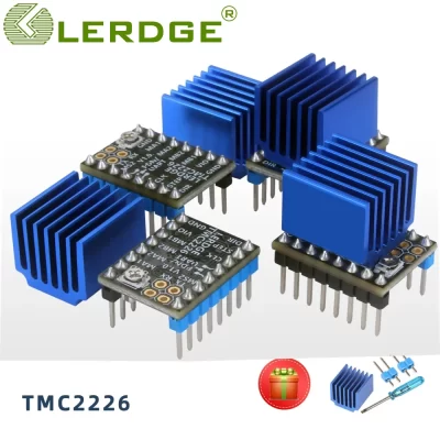 Lerdge peças de impressora 3d tmc2226 v1.0 motor deslizante driver uart substituir tmc2208 tmc 2225 a 4988 lv8729 ultra silencioso