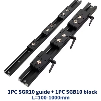 Amarrar guia linear de eixo duplo embutido 28mm SGR10 Rolo slide SGB10 bloco SGR10 comprimento da guia 500 600 1000 Slide para trabalhar madeira