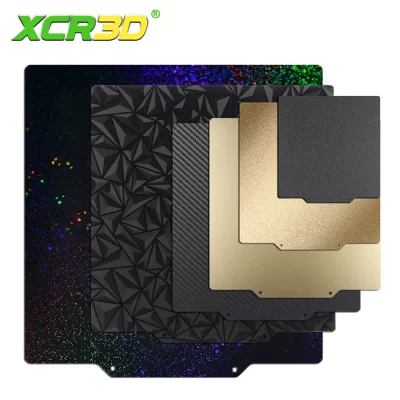 XCR3D-Double Side PET PEI PET Film Sheet, Cama de Calor, Base Magnética Build Plate, Impressora 3D, Ender 3, 180mm, 220mm, 235mm, 257mm, 310mm, Novo