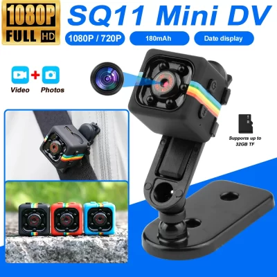 Sq11 mini câmera 1080p mini visão noturna câmera esportiva registro monitor filmadoras proteção de vídeo vigilância remota casa inteligente