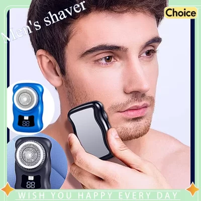 Navalha elétrica recarregável OLOEY para homens com display LED Máquina de barbear portátil para viagem