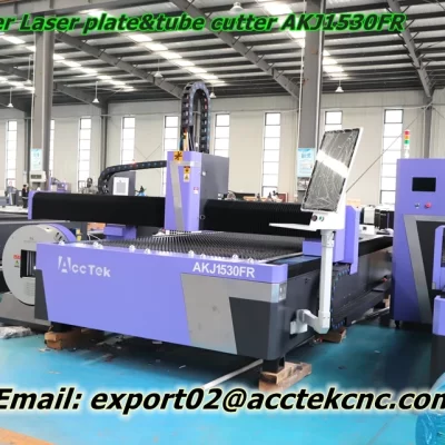 Actek fábrica 4 eixos cnc máquina de corte a laser de fibra eixo rotativo placa de aço e corte de tubos cnc laser cortador de metal machin