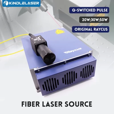 Raycus Fibra Laser Fonte de Fibra de Marcação Máquina, Q-Switching, 20W, 30W, 50W, RFL-P20QS, P30QS, 1064nm, Original