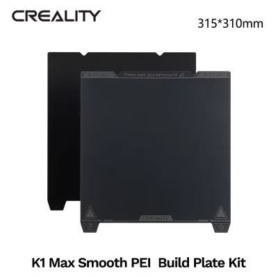 Creality original k1 max impressora 3d suave pei kit de placa de construção 315*310mm excelente adesão alta resistência e resistência ao desgaste