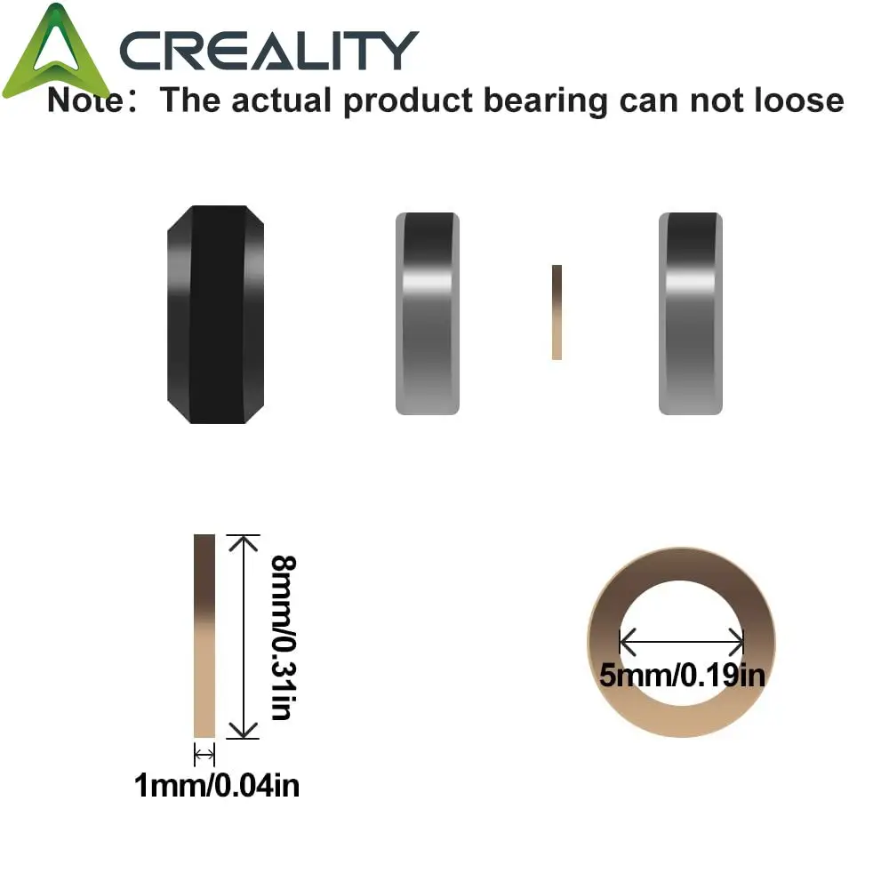 Creality Ender 3 Wheel Impressora 3D POM Wheel Polia de plástico 625zz Rolamento linear para Ender série 3/Ender 5 Series/CR 10 Series - Image 5