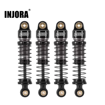 Injora 40mm amortecedor de óleo de furo grande para 1/24 rc crawler axial scx24 fms fcx24m atualização