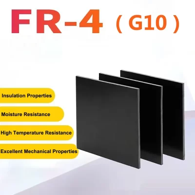 1 peça 0.5-10mm folha de placa de modelo de fibra de vidro preta antiestática g10 fibra de vidro epóxi fr4 placa de resina epóxi impressora 3d