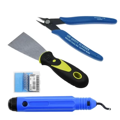Kit de ferramentas para impressora 3d, fio eletrônico, alicate diagonal, faca de corte, raspador, pinça