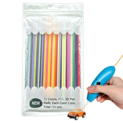 110/160 peças recargas de filamento de caneta grafite 3d 2.5mm filamento de impressora 3d colorido cabos de impressão 3d pacote de filamento de recarga