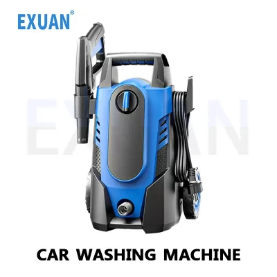 1400W pequeno agregado familiar máquina de lavar carro portátil máquina de limpeza 220V pistola de água de alta pressão ao ar livre pátio lavadora Pequena máquina de lavar do carro do agregado familiar máquina de limpe