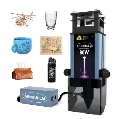 Aeornalm 40w 80w cabeça de gravação a laser 450nm luz azul módulo laser cnc máquina corte a laser diy gravador ferramentas para trabalhar madeira