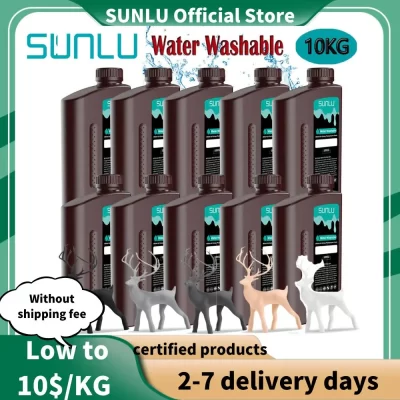 Resina padrão sunlu/abs como/lavagem de água/pa como 405nm resina uv impressão 3d 10kg para material de impressora 3d lcd para impressão
